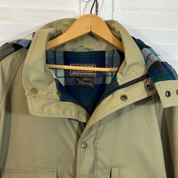 Eddie Bauer Coat Large Expedition Extreme Weather Wool Lined - Picture 3 of 16